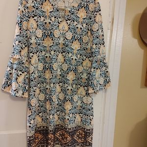 Knee length 70's inspired dress